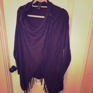 The Limited - Fringed Wrap Cardigan